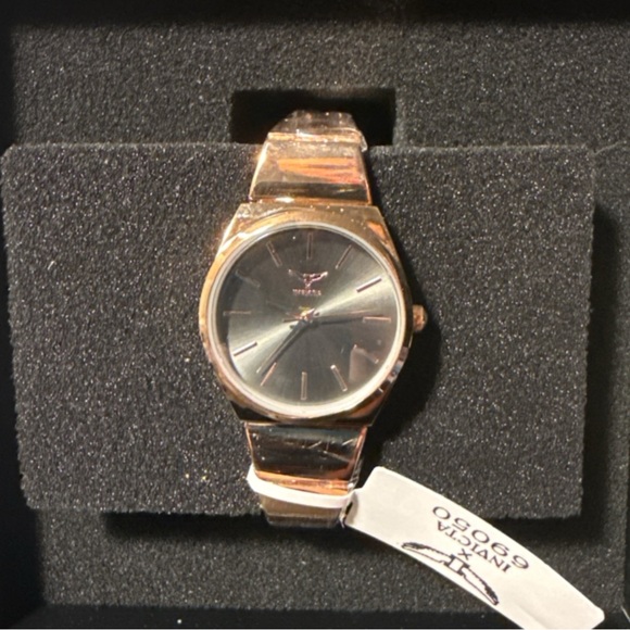 Invicta Gold Watch with Black Dial